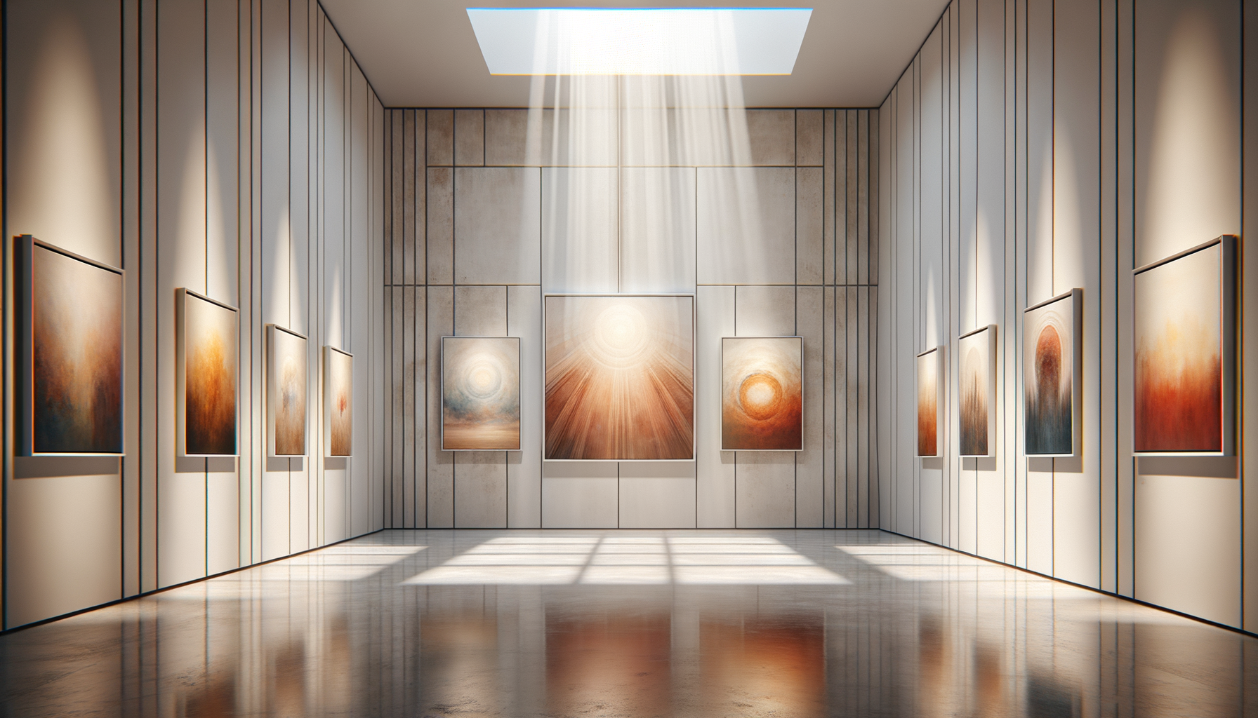 A collection of framed limited edition giclee prints displayed in a gallery